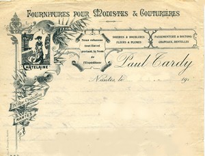 En tête de facture de la Châtelaine La Châtelaine