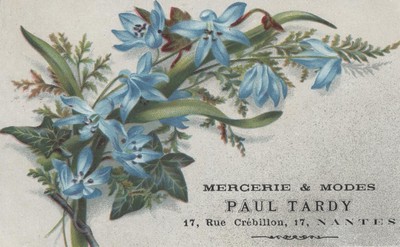Carte publicitaire Mercerie Tardy Mercerie Tardy