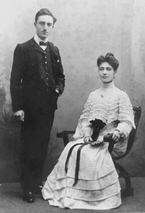 Edouard Riom et sa femme Madeleine de Bernardière